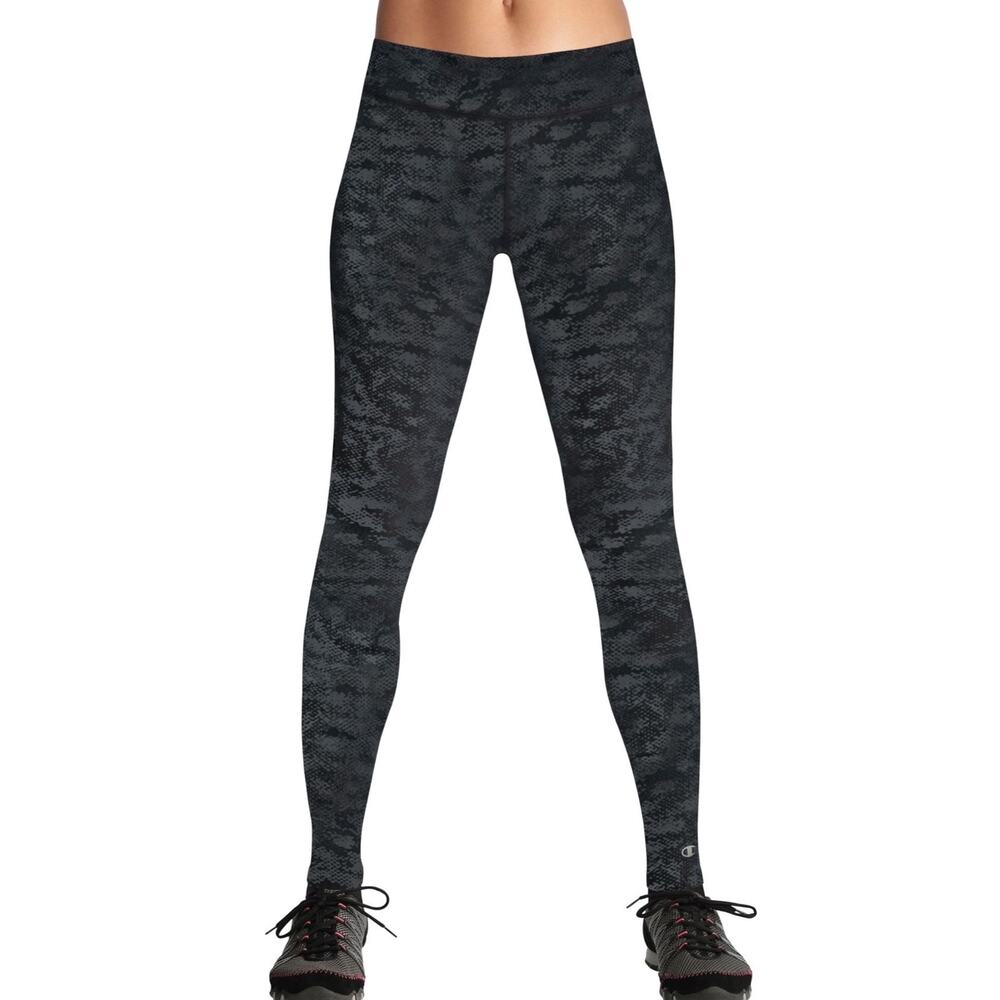 Champion S Double Dry Absolute Workout Fitted Performance Legging Tight Gray
